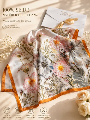 Eleganter seidenschal floral - seidenschal, |