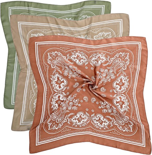 Satin kopftücher 70x70cm - satin,