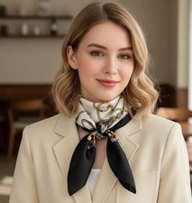 Halstuch Schwarz weiß