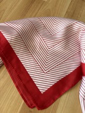 Damen Schal Tuch Rot Weiß