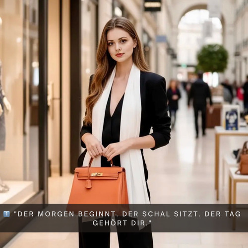 Seidenschal damen weiß 100 - damen,