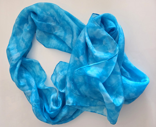 Damen schal tuch - blau, –