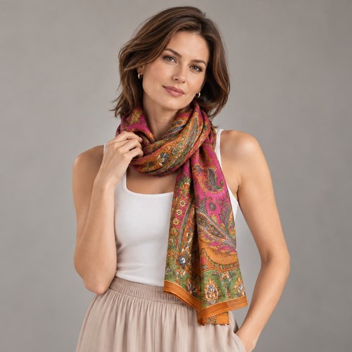 Seidenschal damen satin - seidenschal,